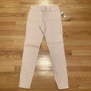 Old Navy pink gingham pixie pant